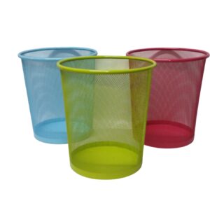 Paper Waste Steel Bin Assorted Colours