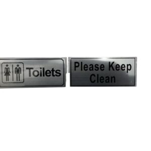 Please Keep Clean/Toilet Sign