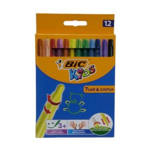 Bic Kids Retractable Crayons 12Pc