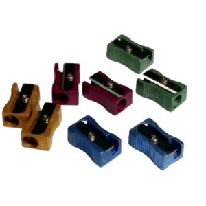 Trefoil 1 Hole Metal Sharpener Colours