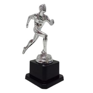 Trophy Silver Running 16X8cm
