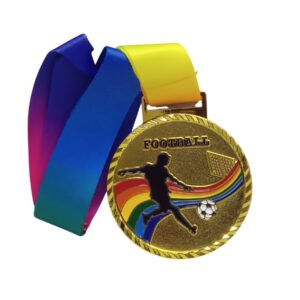 Metal Gold Soccer Medal