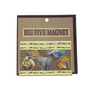 Big 5 Magnet Africa's Big 5 Biege Boarder