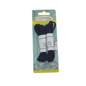 Haberdashery Shoe Laces 75Cm Black