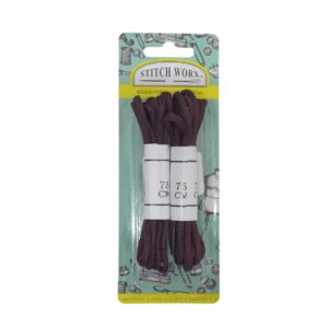 Haberdashery Shoe Laces 75Cm Brown