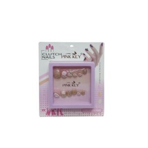 Pink Key Clutch Nails Asst Designs