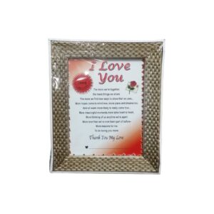 Photo Frame Love Gold 22X17cm