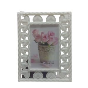 Frame Love White W/Hearts 22X17cm