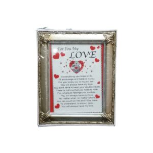 Love Photo Frame 17X22cm