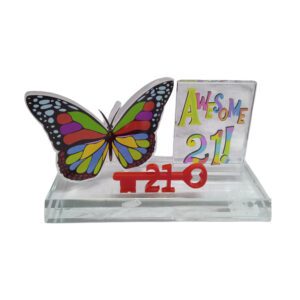 Awesome Butterfly 21St Glass Key