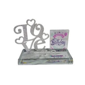 21St Love Glass Key With Message