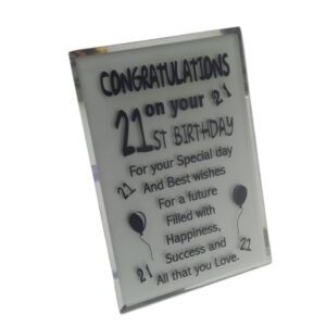 21St Plaque Congratulations