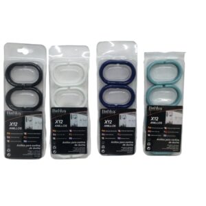 Bathlux Shower Curtain Hooks (Assorted Colours)