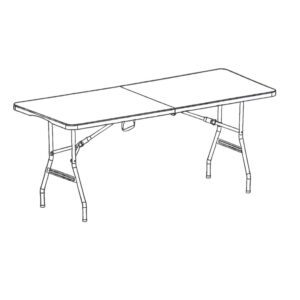 Table Folding Plastic Top 6Ft.Z 1.8M