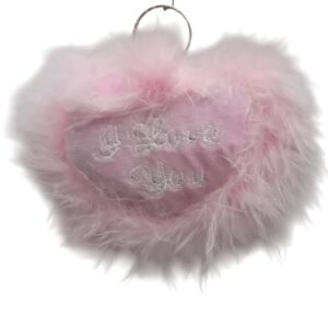 Heart Pink Keyring