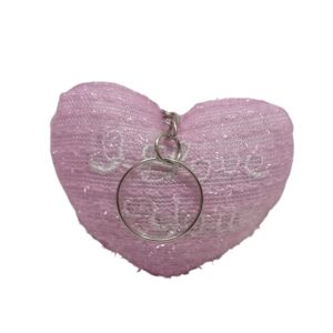 Heart Pink Keyring