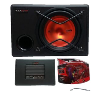 Black Spider 12 Inch Active Sub Woofer 12 000W (Red) Plus 8G