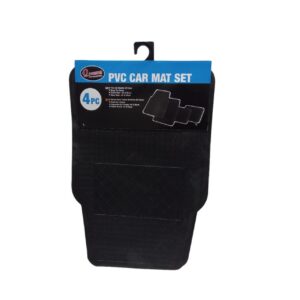 Q-Premium Pvc Car Mat Set 4Pc