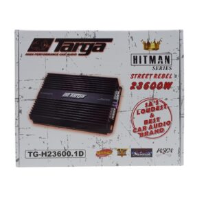 Targa Amplifier 1 Ohm Mono 1200Rms Street Rebel 23 600 Watts