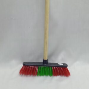 Plastic Broom With Wooden Handle