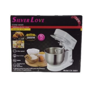 Silver Love Cake/Stand Mixer 7L Cx-6081