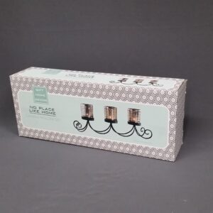 3 Glasses With Wire Holder Candle Holder