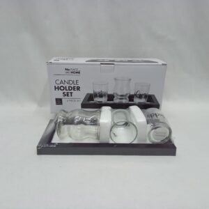 Candle Holder Set 3Pcs W/Tray