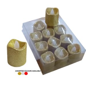 Glitter Floating Candle Light 12Pcs