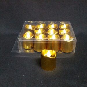 Metallic Floating Candle Light 12Pcs