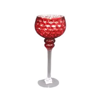 Large Red Candle Holder -Home Decor