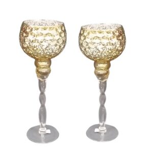 Large Gold Candle Holder -Home Decor