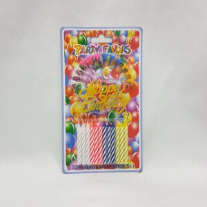 Birthday Canldes 25Pce Candle+Holder
