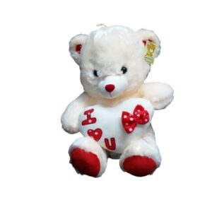 Teddy Cream I Love You On Heart 40Cm