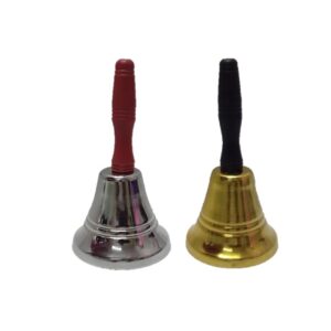 Tea Bell Gold/Silver 18Cm H X 10Cm D