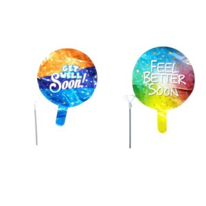Balloon W/Stick Get Well