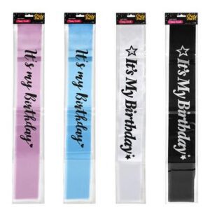 Party Sash Bday Asstd
