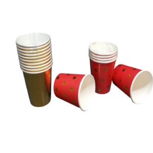 Paper Cup Metallic 10Pc
