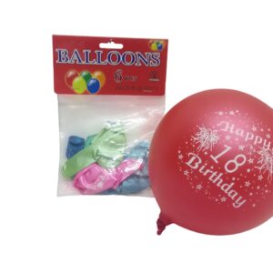6Pcs Printed Balloon