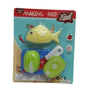 Toy Food Set With Small Cutting Board