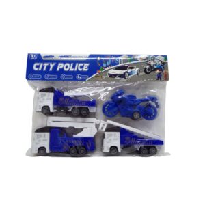 City Police Car Set 4Pc