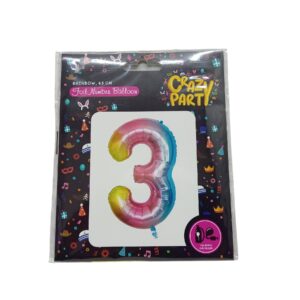 Balloon Helium Foil Rainbow 65Cm No 3