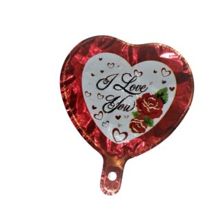 Balloon Foil Rd/Rose I Love You 10 Inch