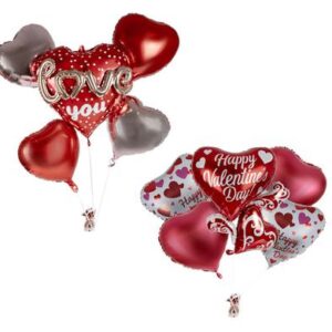Balloons Vday Bouquet