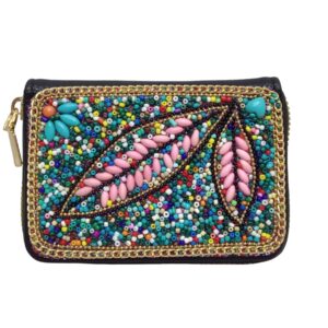 Fancy Beaded Card Wallet