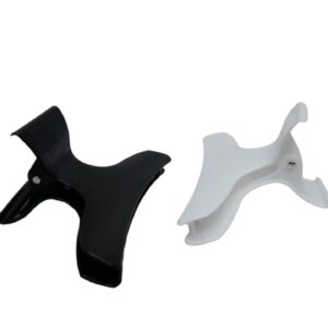 Hair Grips White / Black 10Cm (Each)