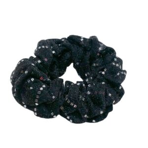 Sequins Black Scrunchies