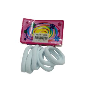 White Hairbands Pack Of 6