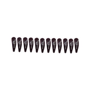 Maroon Clips For Hair 12Pack