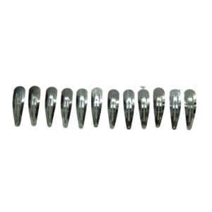 Silver Clips For Hair 12Pack