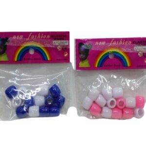 White Colour Hair Beads (In A Pack)